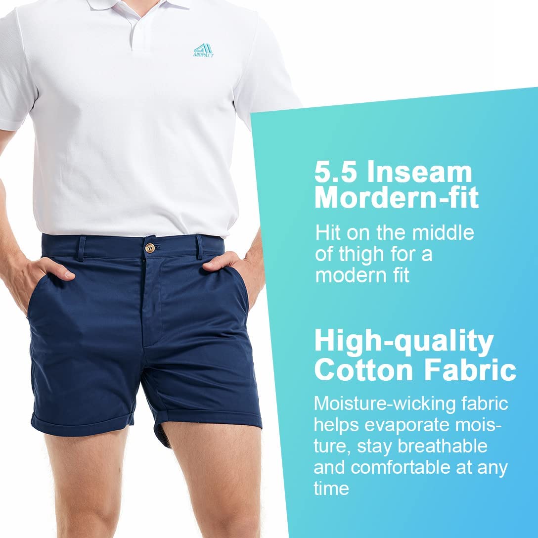 Shorts Chino Slim - AIMPACT Men's Summer Slim-fit 5