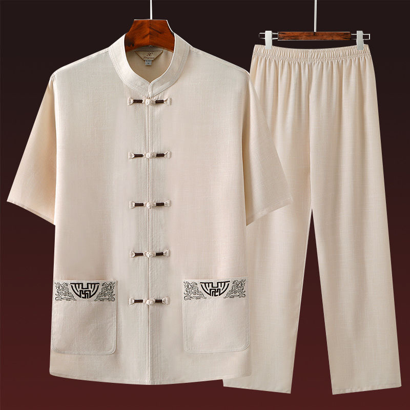 Short Linen Drawstring - 2024 Summer New Fashion Solid Color