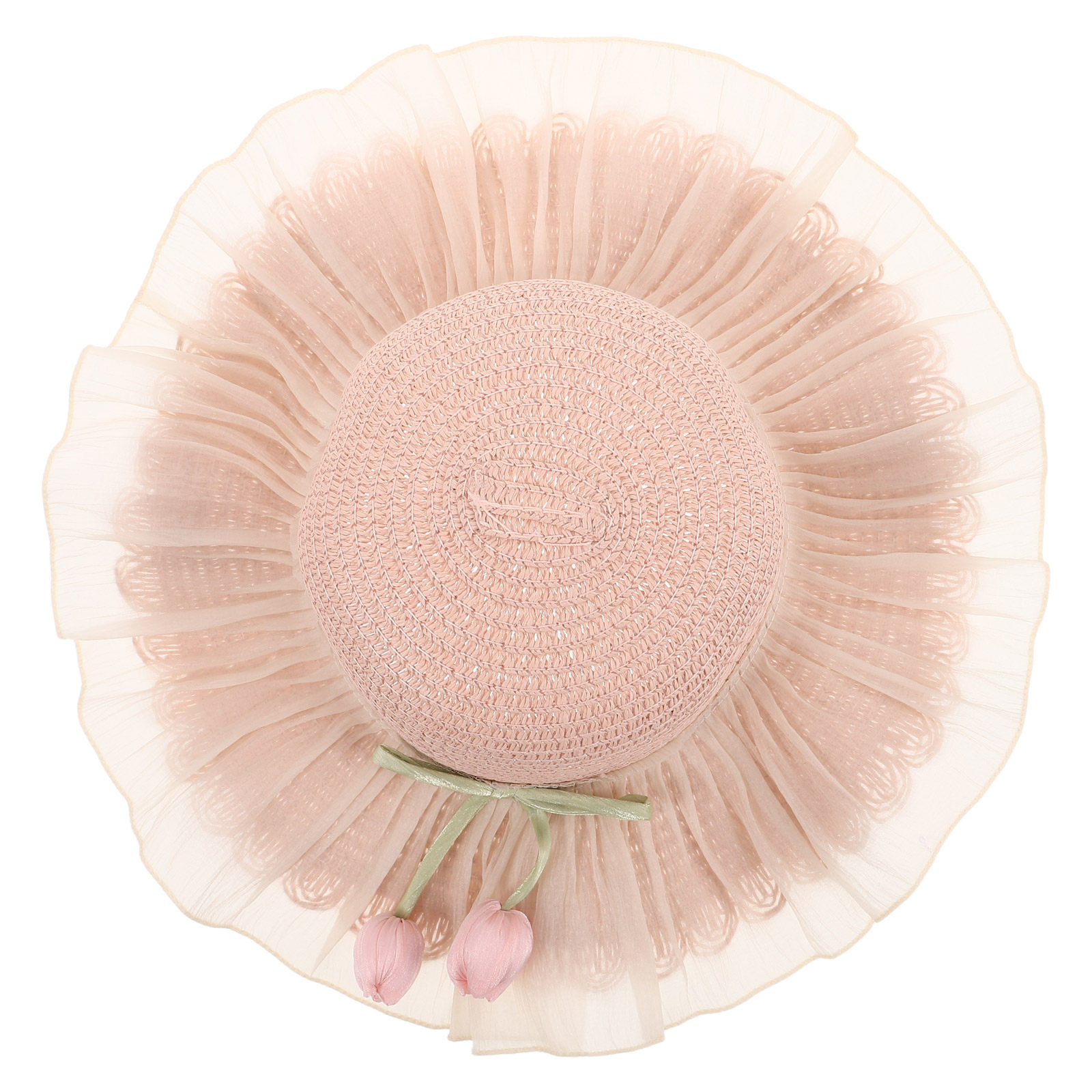 Bucket Hat Straw - Girl Summer Straw Sun Hat Adjustable