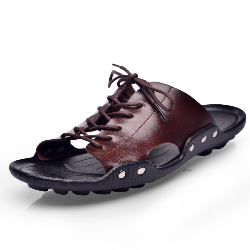 Summer Tide Mens Slippers Brit - Flip Flop Leather Men 评论和价格