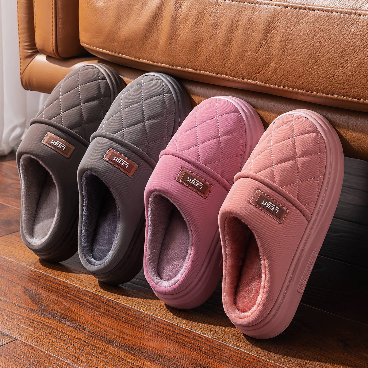 Winter Warm Slipper Women Men  - Flip Flop Leather Men 评论和价格