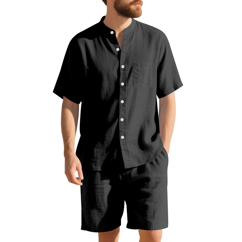 Summer Men's Linen Loose-Fit S - Linen Shirt Breathable 评论和价格