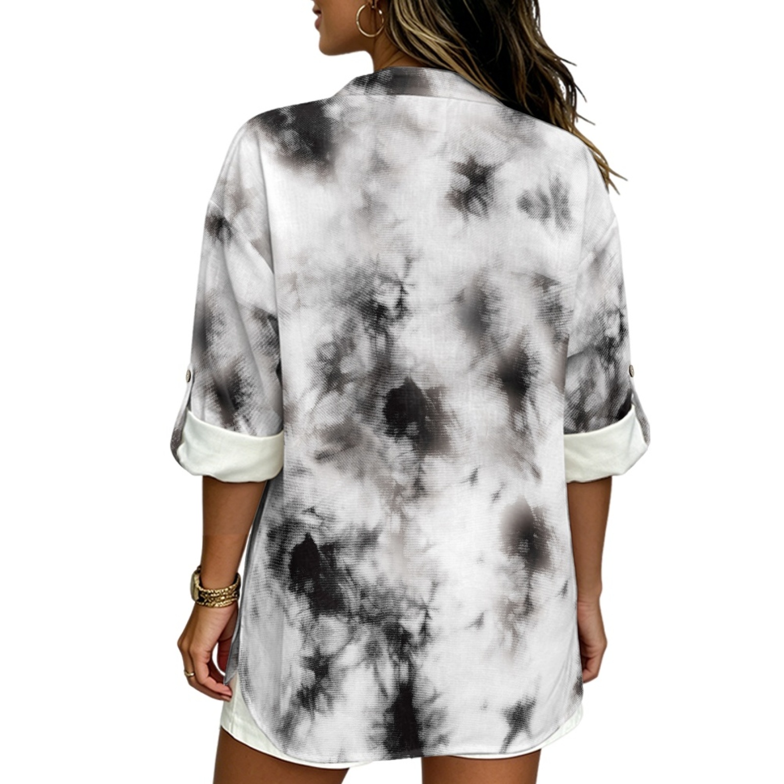 INSTANTARTS Women'S Linen V-Ne - Linen Shirt Breathable 评论和价格