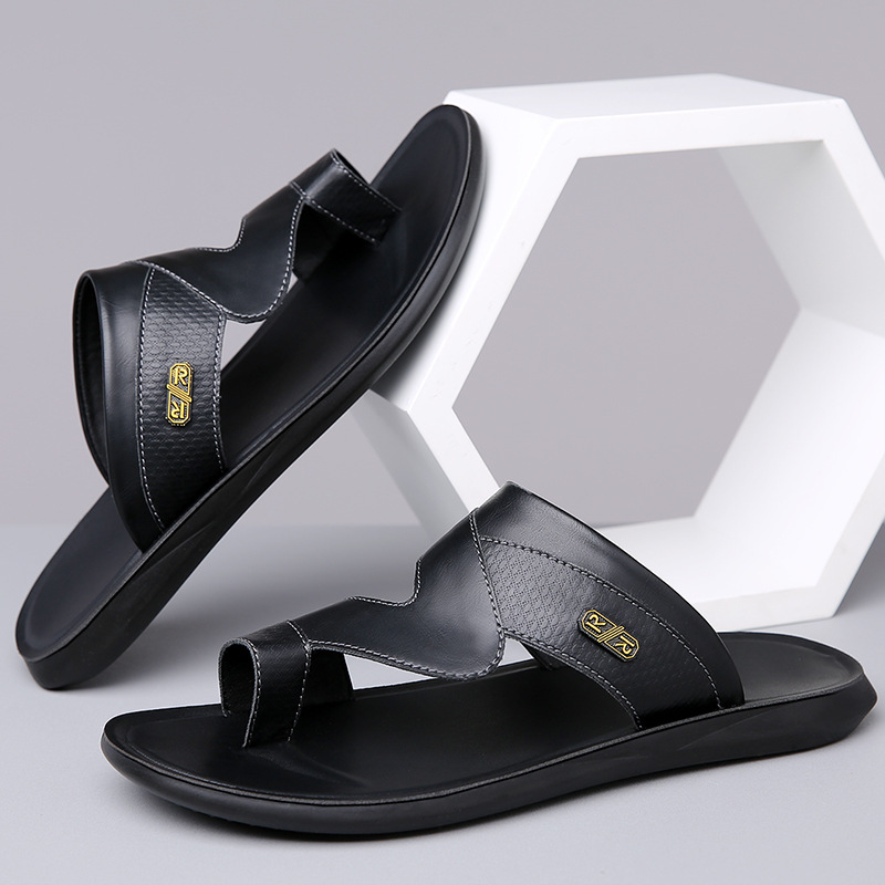 Men's 2026 New Leather Sandals - Flip Flop Leather Men 评论和价格