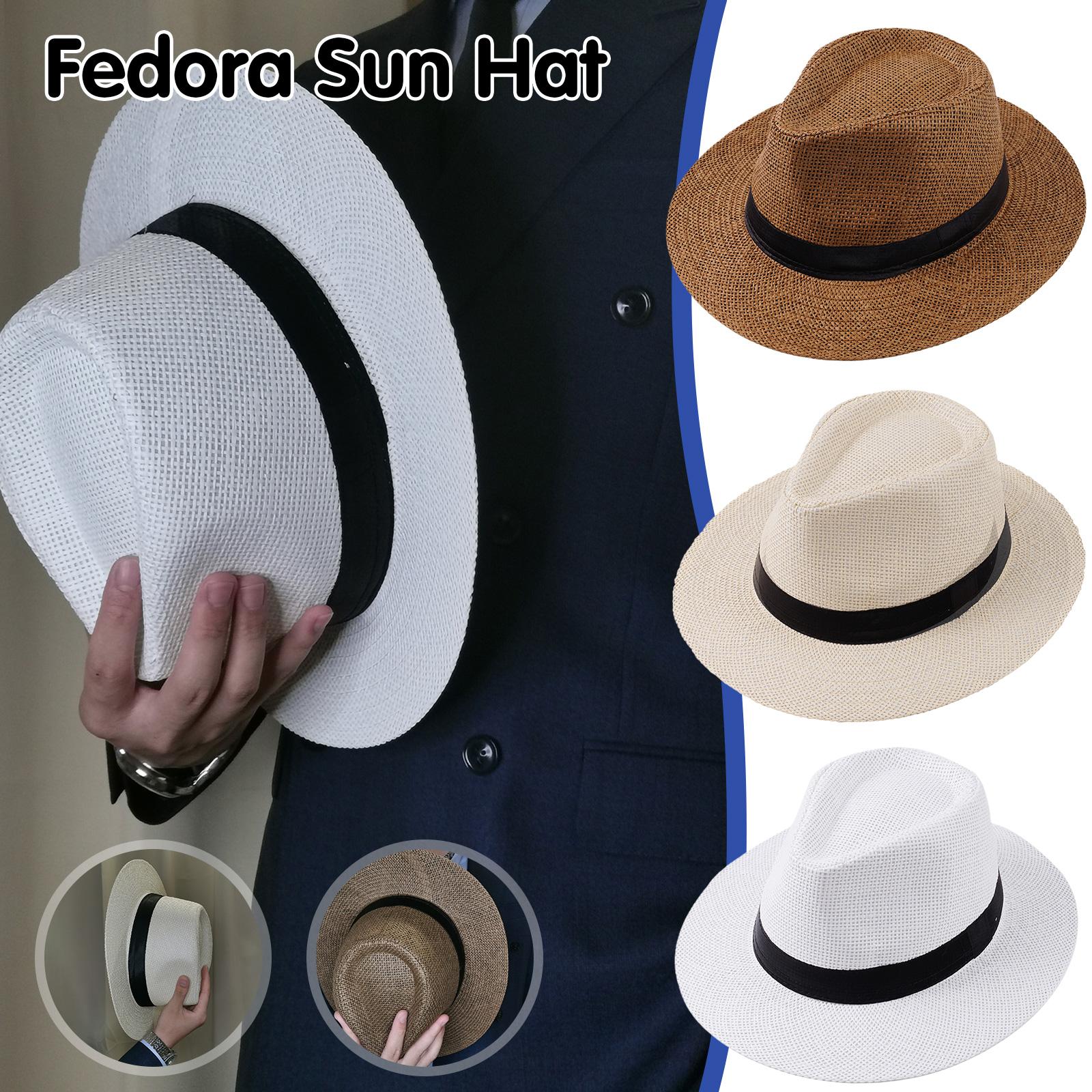 Men Summer Panama Straw Hat Na - Bucket Hat Straw 评论和价格