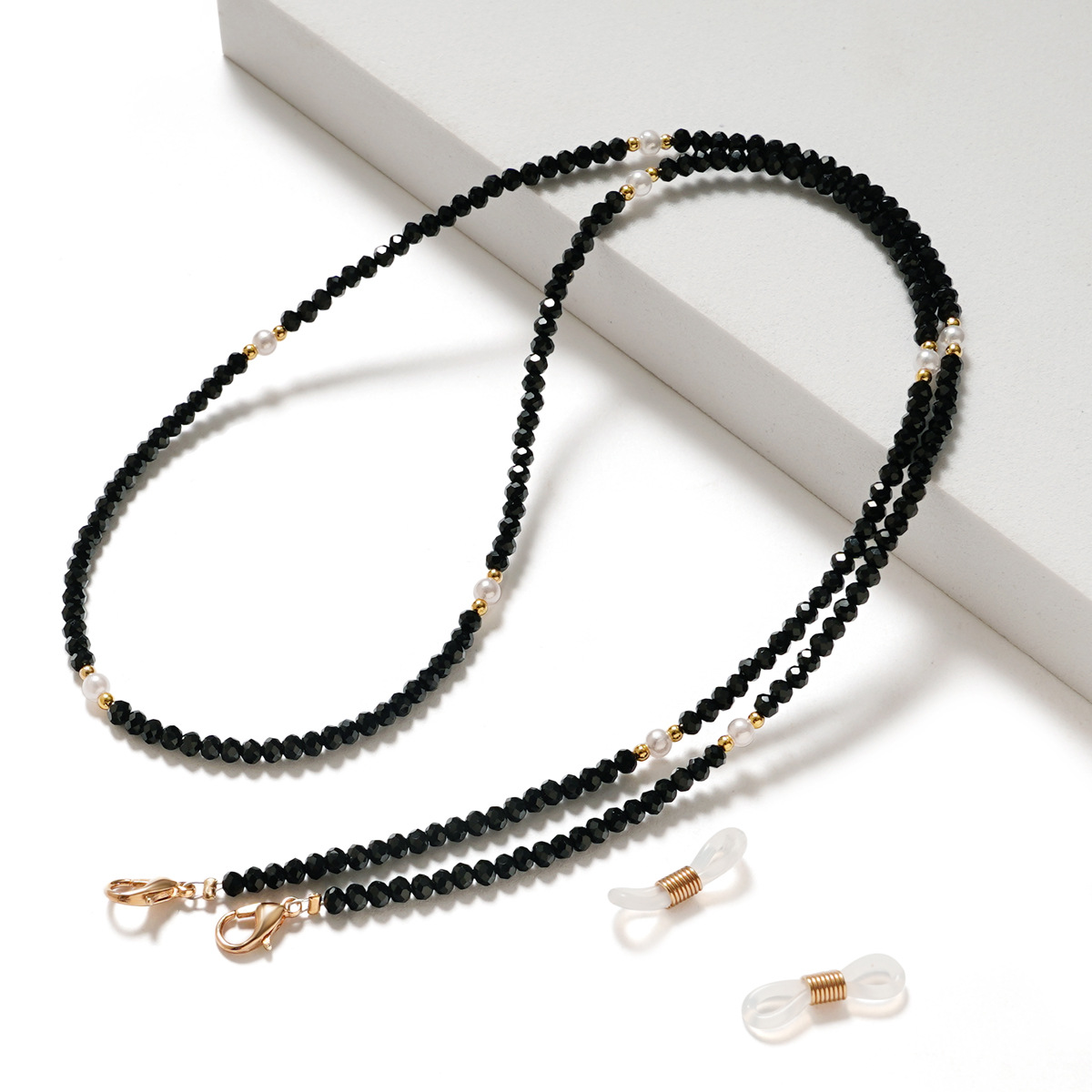 Pearl Crystal Glasses Chain wo - Sunglass Retainer Cord 评论和价格