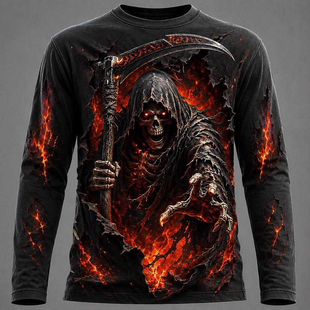 Halloween Men 3D Graphic Print - Tee Graphic Print 评论和价格