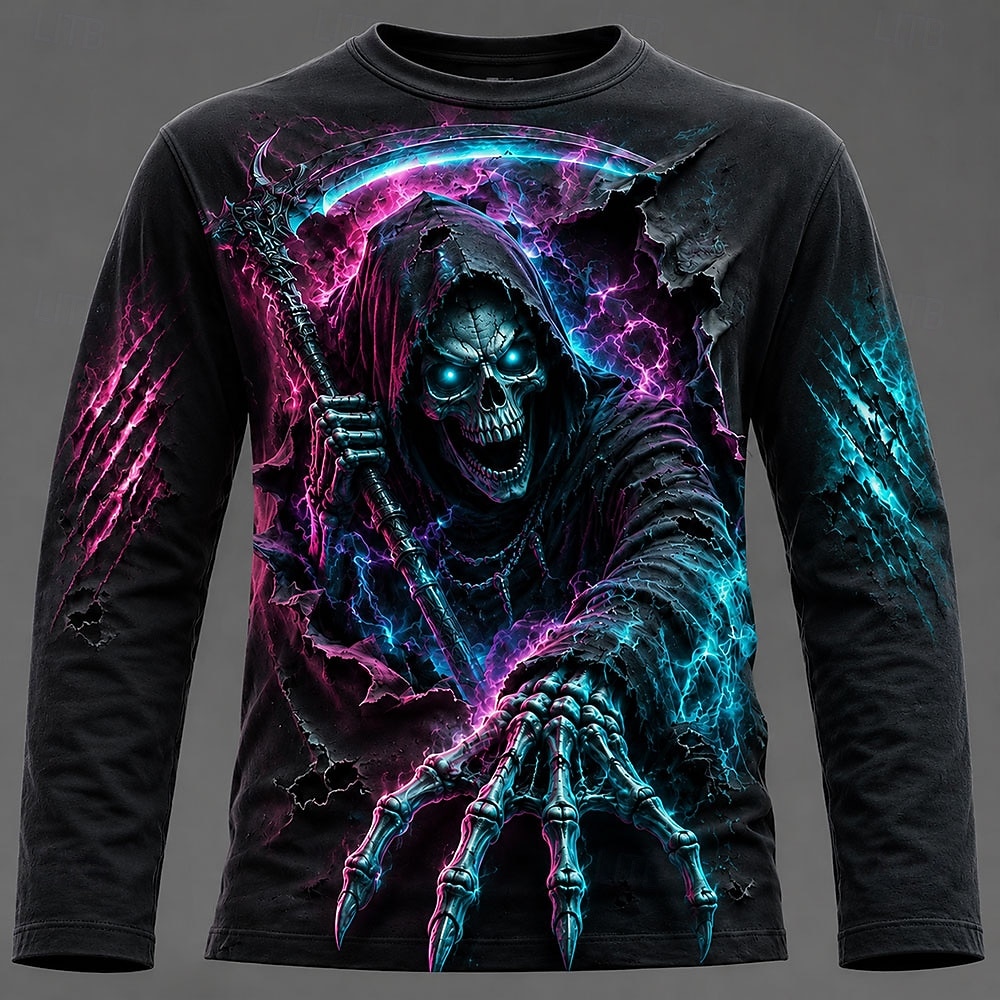 Halloween Men 3D Graphic Print - Tee Graphic Print 评论和价格