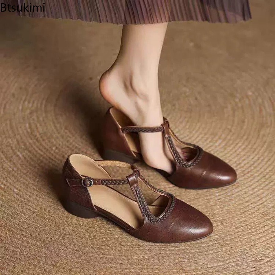 New Summer Women's Retro Hollo - Casual Sandal Leather 评论和价格