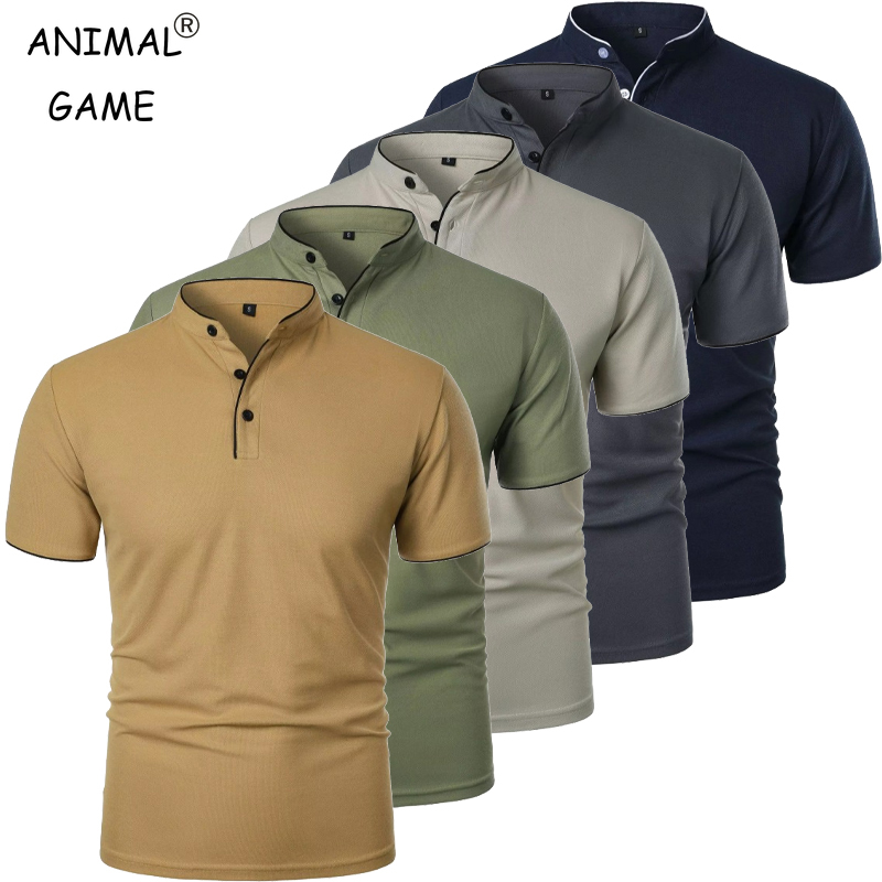 New Men's Short Sleeve Collar  - Polo Shirt Pique 评论和价格