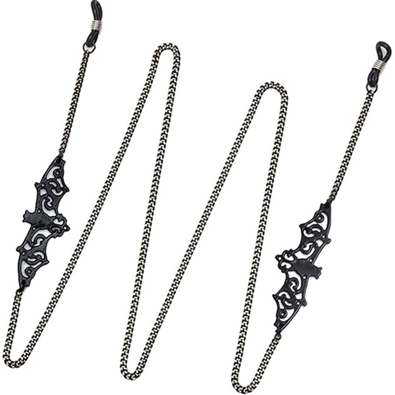 1-10PCS Gothic Bat Eyeglass Ch - Sunglass Retainer Cord 评论和价格