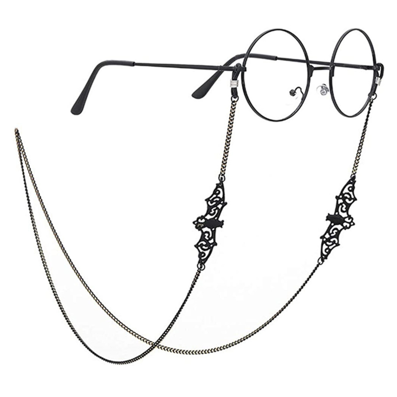 1-10PCS Gothic Bat Eyeglass Ch - Sunglass Retainer Cord 评论和价格