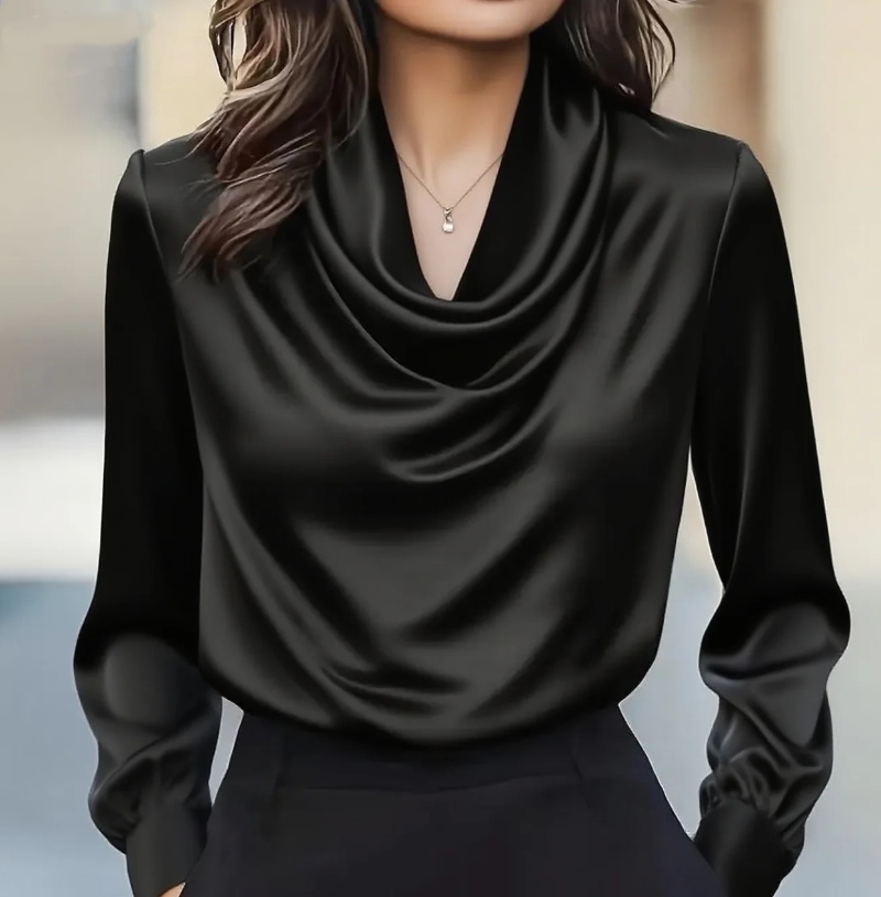 Autumn fashion elegant tempera - Shirt Camp Collar 评论和价格