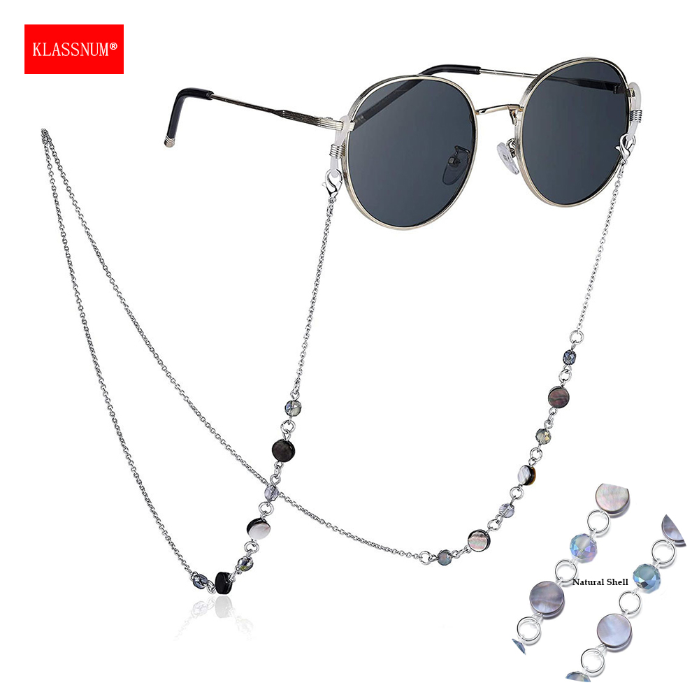 KLASSNUM Women Natural Shell C - Sunglass Retainer Cord 评论和价格
