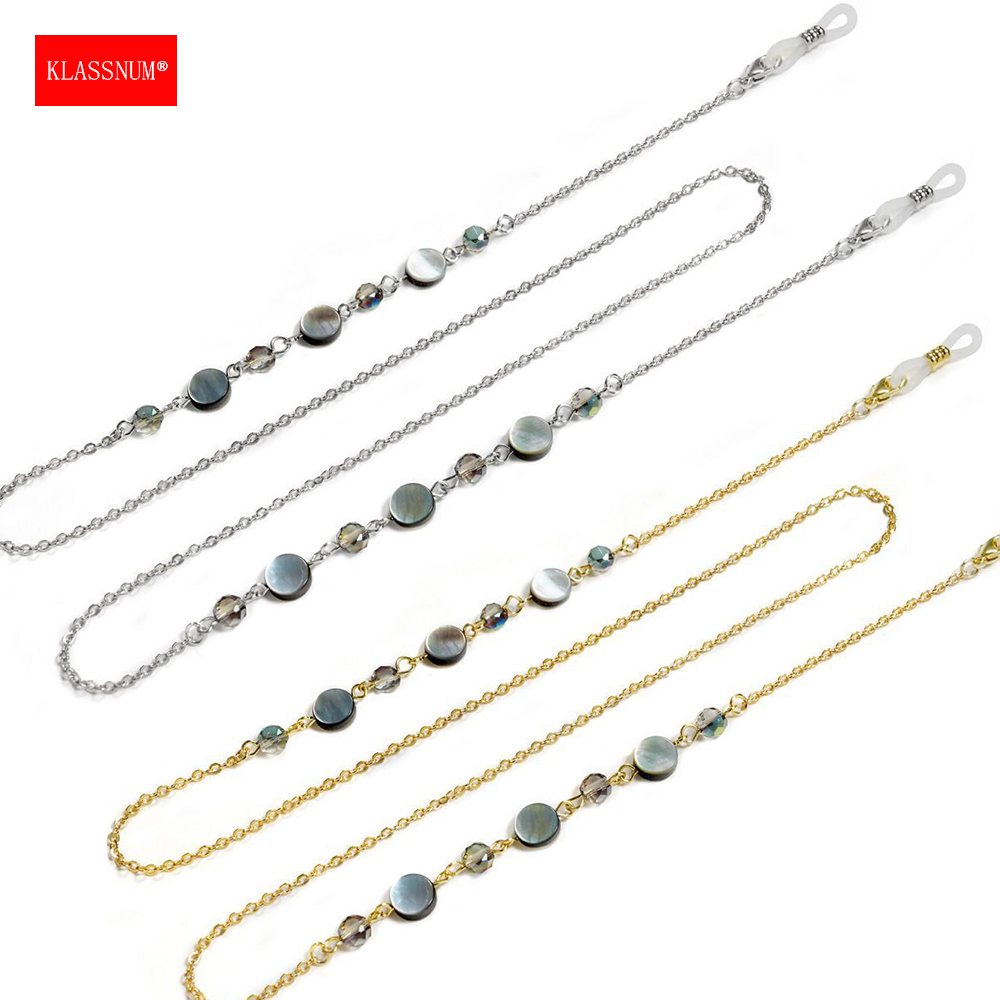 KLASSNUM Women Natural Shell C - Sunglass Retainer Cord 评论和价格