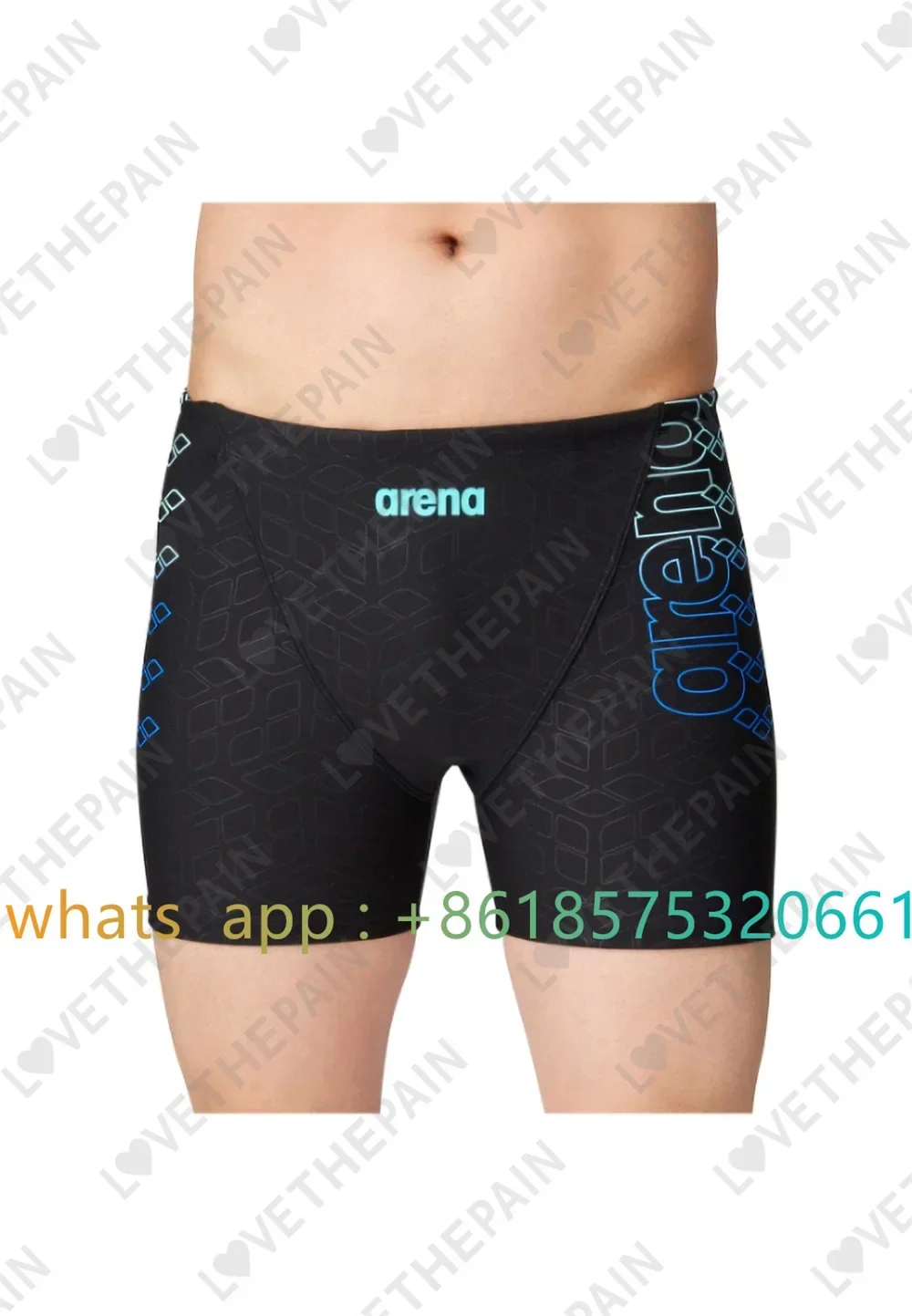 Men Jammer Training Swimwear T - Swim Trunk Quick Dry 评论和价格