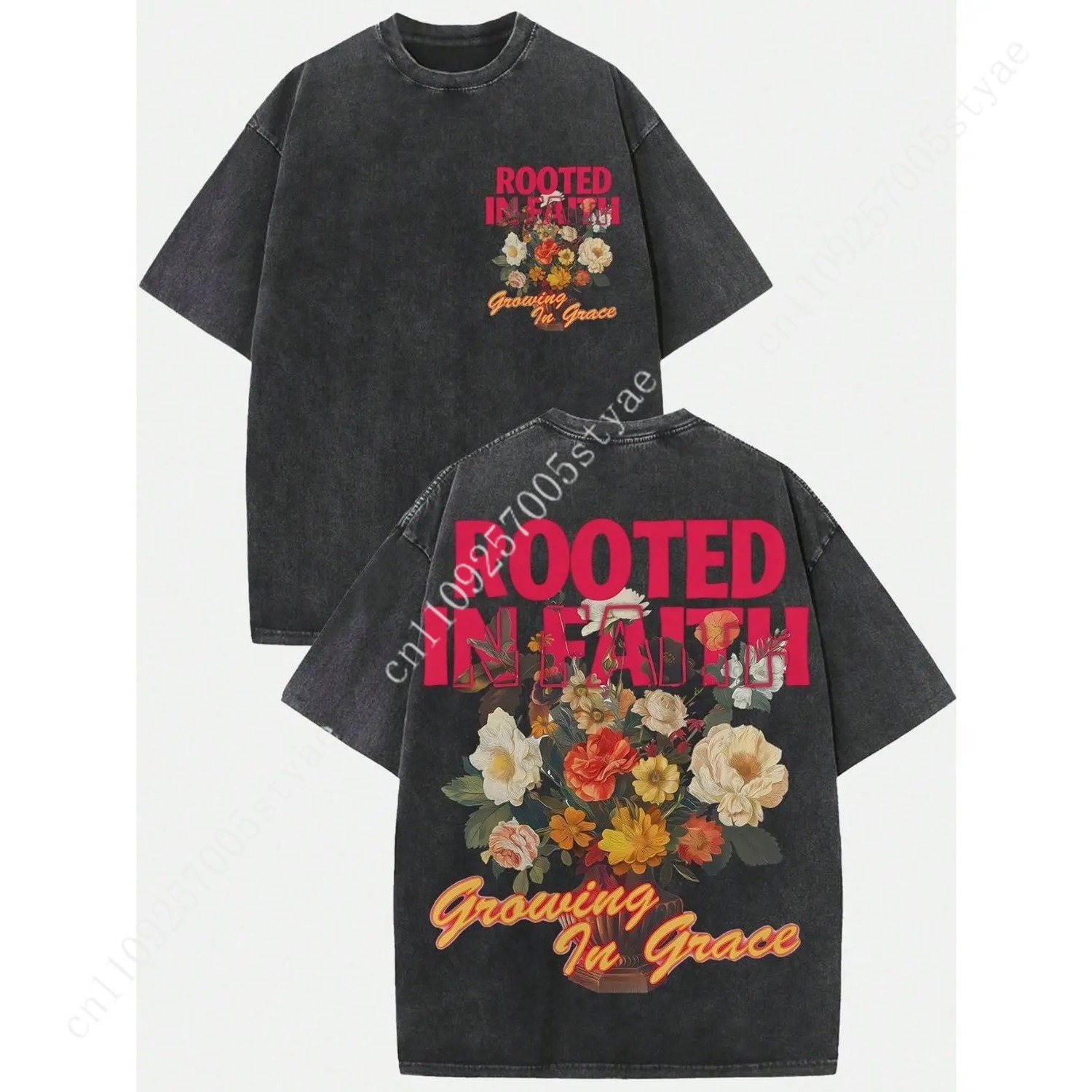 Women'S Vintage Washed 230gsm  - Tee Graphic Print 评论和价格