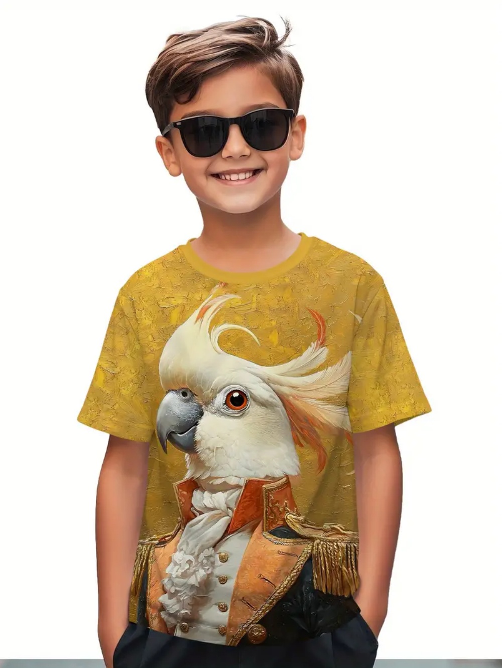 Kids' Tropical Macaw Parrots B - Tee Graphic Print 评论和价格
