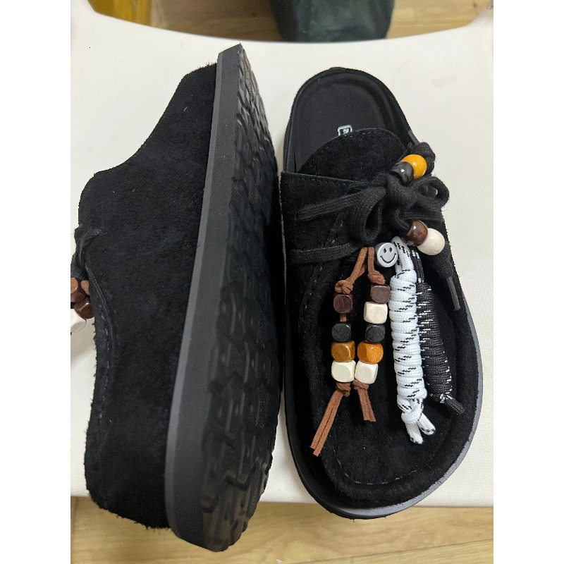 Women Men Clogs Cow Suede Leat - Flip Flop Leather Men 评论和价格