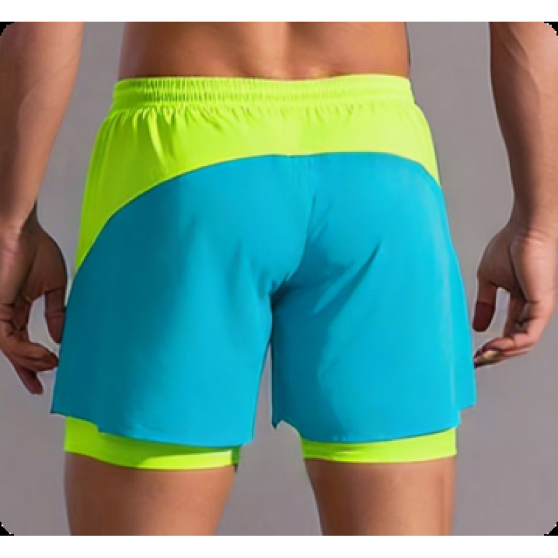 Men'S Two-In-One Double Layer  - Trunks Board Surf 评论和价格