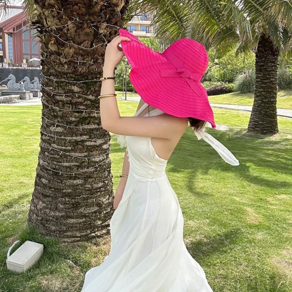 Packable Bowknot DIY Moldable  - Packable Hat Nylon 评论和价格