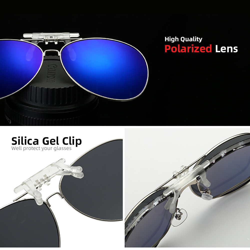 VIVIBEE Aviation Flip Up Clip  - Sunglasses Aviator Polarized 评论和价格